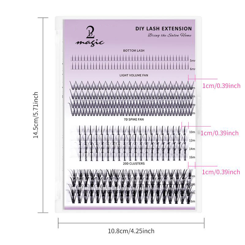2bMagic Clusters DIY Lash | Bottom Lash | 7D 20D Cluster Lashes