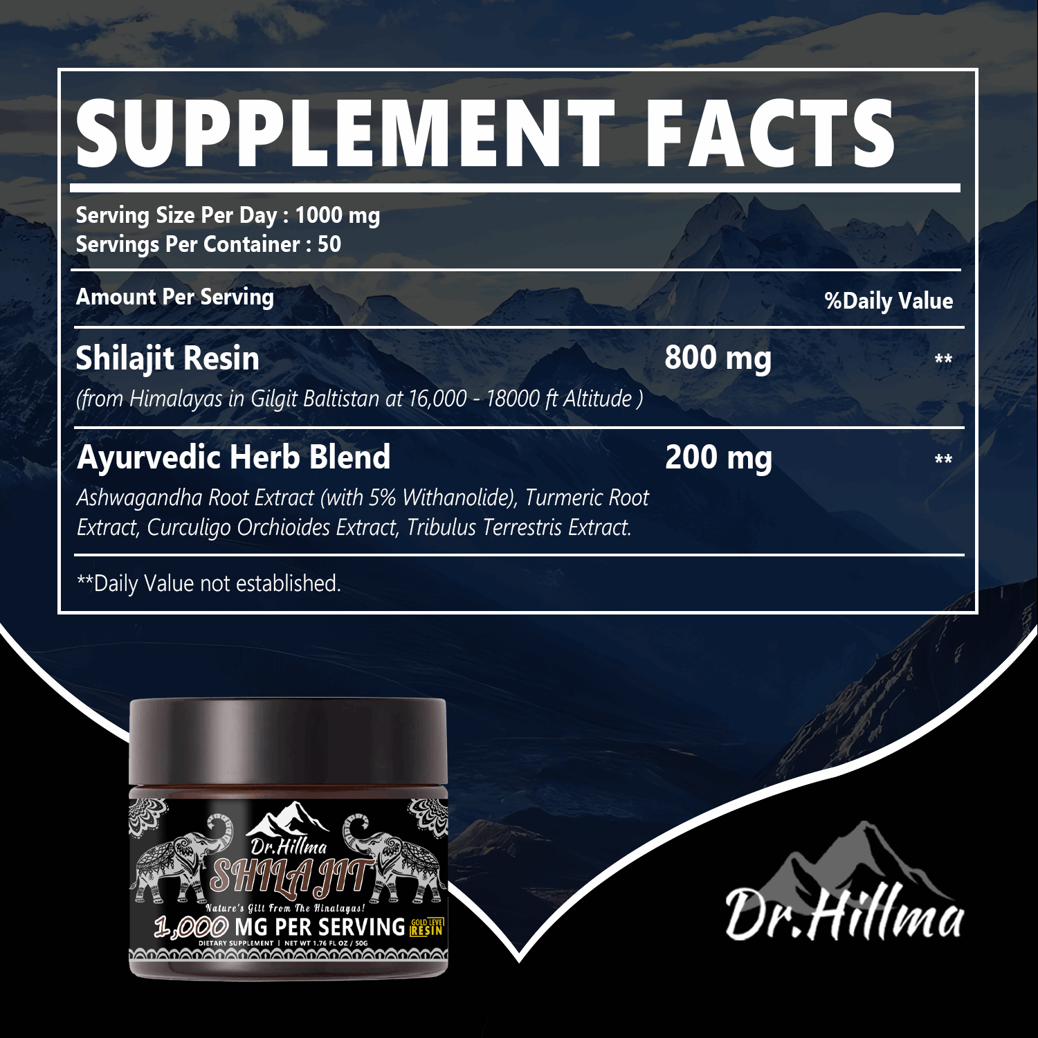 Shilajit Purest Himalayan Shilajit Resin - Gold Grade 100% Pure Shilajit with Fulvic Acid & 85+ Trace Minerals Complex for Energy & Immune Support