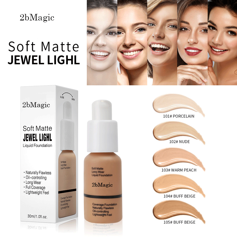 2bMagic Flawless Base Foundation 1.01 Fl Oz (Pack of 2)