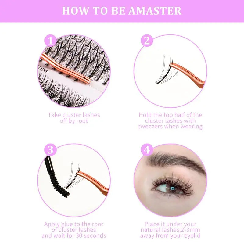 2bMagic Clusters DIY Lash | Bottom Lash | 7D 20D Cluster Lashes