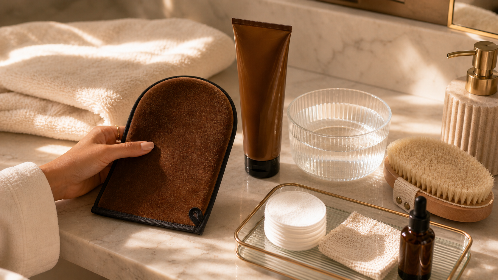 2bmaagic self tan reset tools for removing old self tan before reapplying