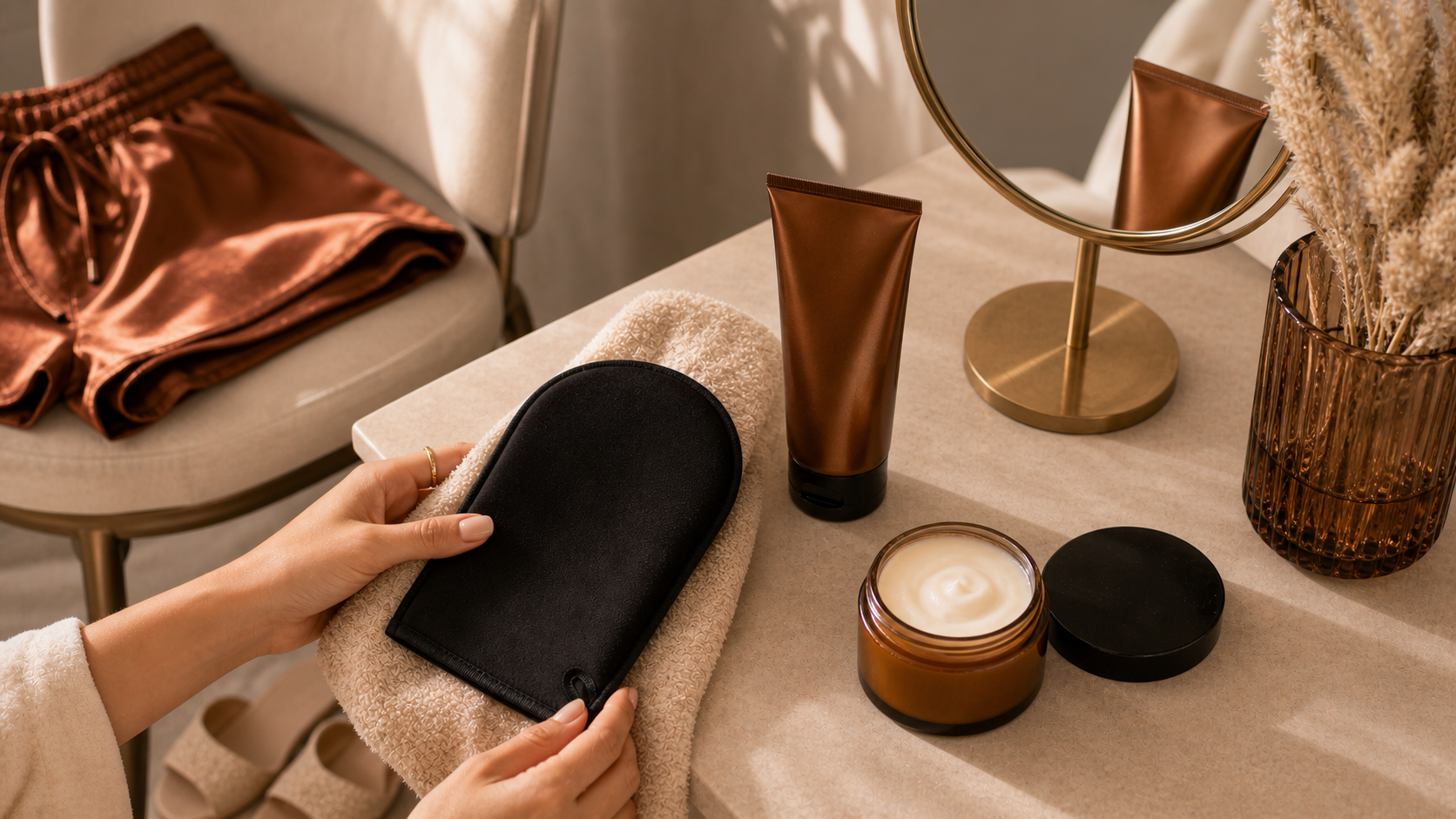 2bmaagic self tanning leg prep tools for an even streak-free bronze glow