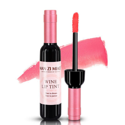 2bMagic Makeup Red Wine Bottle Lip Gloss Matte Matte Velvet Non-Stick Cup Non-Fade Lip Gloss Liquid Lipstick