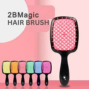 2Bmagic Wide Teeth Air CushionCombs Women Scalp Massage CombHair Brush Hollowing Out Home SalonDIY Hairdressing Tool